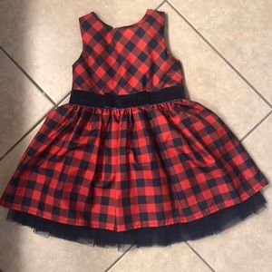 Cat and Jack buffalo plaid party dress